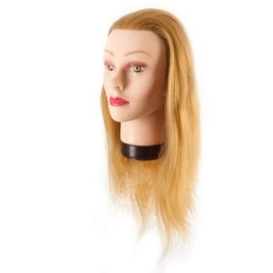 Fryzjerska główka treningowa włosy blond 45-50cm
